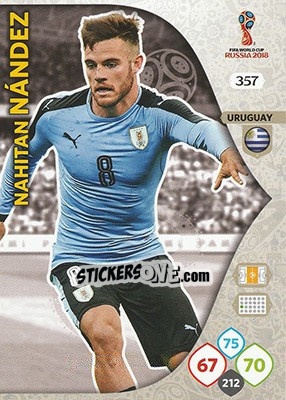 Sticker Nahitan Nández - FIFA World Cup 2018 Russia. Adrenalyn XL - Panini