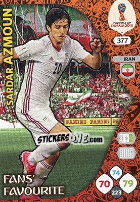 Figurina Sardar Azmoun - FIFA World Cup 2018 Russia. Adrenalyn XL - Panini