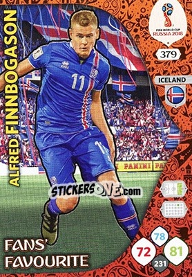 Sticker Alfred Finnbogason - FIFA World Cup 2018 Russia. Adrenalyn XL - Panini