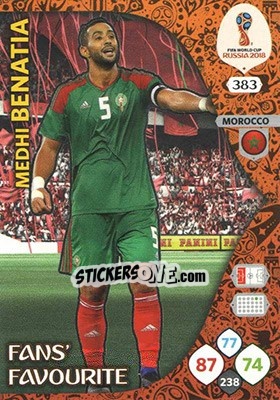 Cromo Medhi Benatia - FIFA World Cup 2018 Russia. Adrenalyn XL - Panini