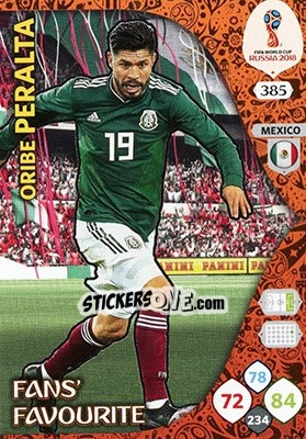 Figurina Oribe Peralta - FIFA World Cup 2018 Russia. Adrenalyn XL - Panini