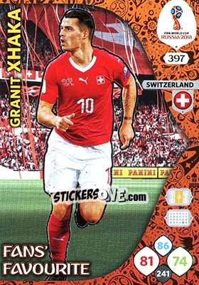 Figurina Granit Xhaka - FIFA World Cup 2018 Russia. Adrenalyn XL - Panini