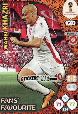 Figurina Wahbi Khazri - FIFA World Cup 2018 Russia. Adrenalyn XL - Panini