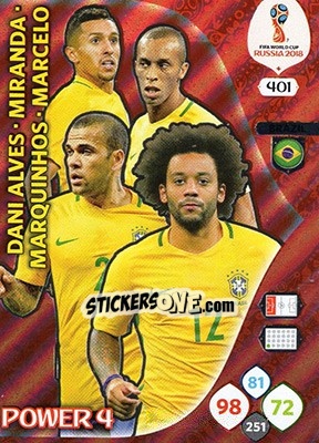 Figurina Brazil - FIFA World Cup 2018 Russia. Adrenalyn XL - Panini