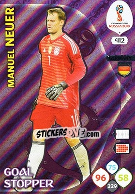 Sticker Manuel Neuer - FIFA World Cup 2018 Russia. Adrenalyn XL - Panini