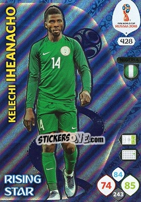 Sticker Kelechi Iheanacho - FIFA World Cup 2018 Russia. Adrenalyn XL - Panini