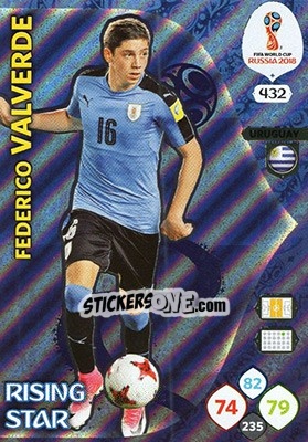 Sticker Federico Valverde - FIFA World Cup 2018 Russia. Adrenalyn XL - Panini