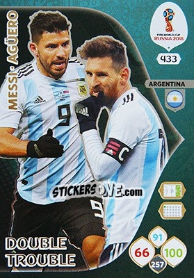 Cromo Lionel Messi / Sergio Agüero