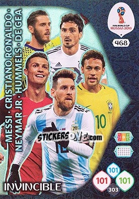 Sticker Messi/neymar/ronaldo/hummerls/de Gea
