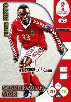 Cromo Pione Sisto - FIFA World Cup 2018 Russia. Adrenalyn XL - Panini