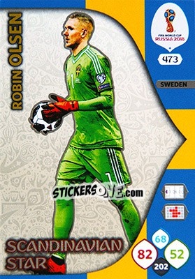 Cromo Robin Olsen - FIFA World Cup 2018 Russia. Adrenalyn XL - Panini