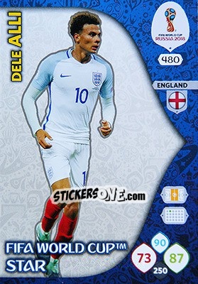 Cromo Dele Alli - FIFA World Cup 2018 Russia. Adrenalyn XL - Panini