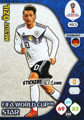 Sticker Mesut Özil - FIFA World Cup 2018 Russia. Adrenalyn XL - Panini