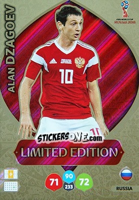 Cromo Alan Dzagoev - FIFA World Cup 2018 Russia. Adrenalyn XL - Panini