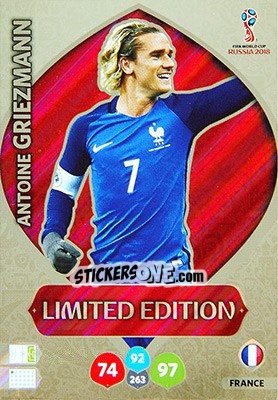 Figurina Antoine Griezmann - FIFA World Cup 2018 Russia. Adrenalyn XL - Panini