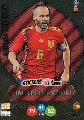 Cromo Andrés Iniesta - FIFA World Cup 2018 Russia. Adrenalyn XL - Panini