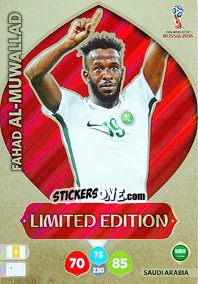 Cromo Fahad Al-Muwallad - FIFA World Cup 2018 Russia. Adrenalyn XL - Panini