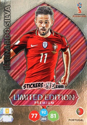 Cromo Bernardo Silva - FIFA World Cup 2018 Russia. Adrenalyn XL - Panini