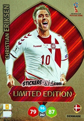 Sticker Christian Eriksen - FIFA World Cup 2018 Russia. Adrenalyn XL - Panini