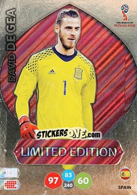 Cromo David de Gea - FIFA World Cup 2018 Russia. Adrenalyn XL - Panini