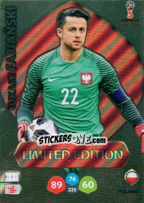 Sticker Lukasz Fabianski - FIFA World Cup 2018 Russia. Adrenalyn XL - Panini