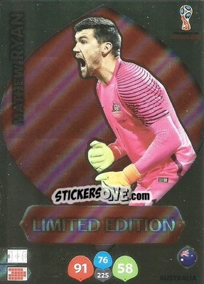 Sticker Mathew Ryan - FIFA World Cup 2018 Russia. Adrenalyn XL - Panini