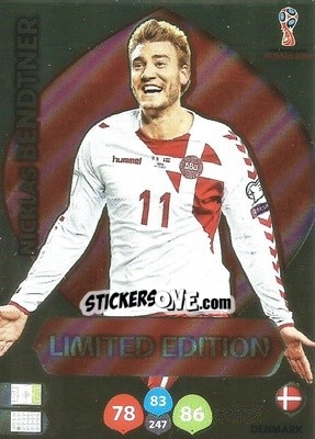 Figurina Nicklas Bendtner - FIFA World Cup 2018 Russia. Adrenalyn XL - Panini