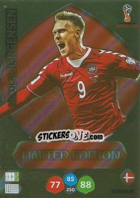 Sticker Nicolai Jørgensen - FIFA World Cup 2018 Russia. Adrenalyn XL - Panini