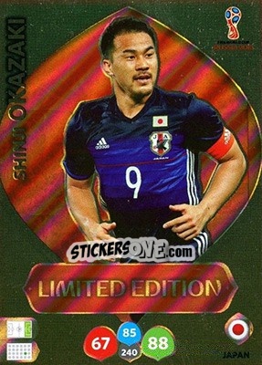 Sticker Shinji Okazaki - FIFA World Cup 2018 Russia. Adrenalyn XL n. LE-SOK - Panini