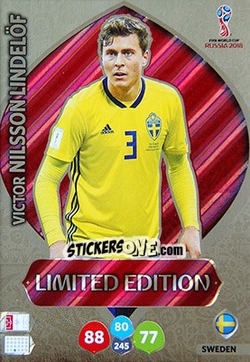 Cromo Victor Nilsson Lindelöf - FIFA World Cup 2018 Russia. Adrenalyn XL - Panini