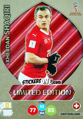 Figurina Xherdan Shaqiri - FIFA World Cup 2018 Russia. Adrenalyn XL - Panini