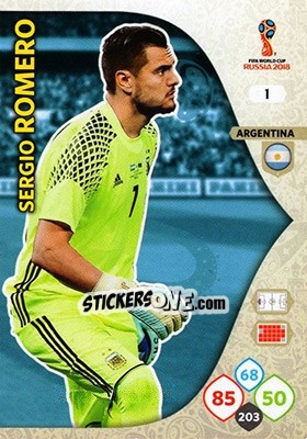 Figurina Sergio Romero - FIFA World Cup 2018 Russia. Adrenalyn XL - Panini