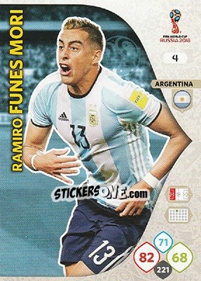 Sticker Ramiro Funes Mori - FIFA World Cup 2018 Russia. Adrenalyn XL - Panini