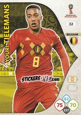 Figurina Youri Tielemans - FIFA World Cup 2018 Russia. Adrenalyn XL - Panini