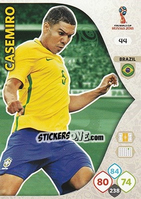 Figurina Casemiro - FIFA World Cup 2018 Russia. Adrenalyn XL - Panini