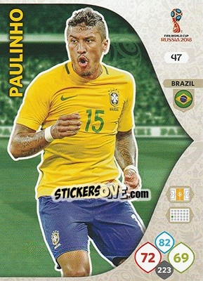 Cromo Paulinho - FIFA World Cup 2018 Russia. Adrenalyn XL - Panini