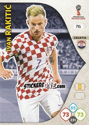 Sticker Ivan Rakitic - FIFA World Cup 2018 Russia. Adrenalyn XL - Panini