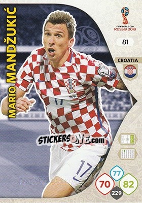 Cromo Mario Mandžukic - FIFA World Cup 2018 Russia. Adrenalyn XL - Panini