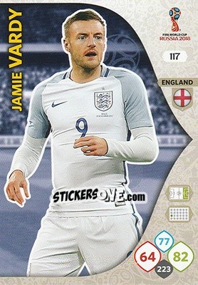 Cromo Jamie Vardy - FIFA World Cup 2018 Russia. Adrenalyn XL - Panini