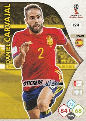 Sticker Daniel Carvajal - FIFA World Cup 2018 Russia. Adrenalyn XL - Panini