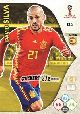 Cromo David Silva - FIFA World Cup 2018 Russia. Adrenalyn XL - Panini