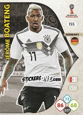 Cromo Jérôme Boateng - FIFA World Cup 2018 Russia. Adrenalyn XL - Panini