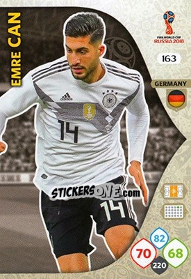 Cromo Emre Can - FIFA World Cup 2018 Russia. Adrenalyn XL - Panini