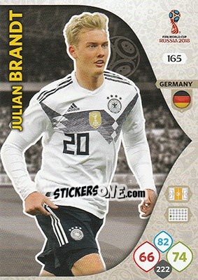 Cromo Julian Brandt - FIFA World Cup 2018 Russia. Adrenalyn XL - Panini