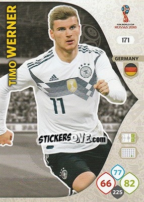 Cromo Timo Werner - FIFA World Cup 2018 Russia. Adrenalyn XL - Panini