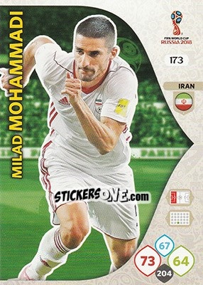 Cromo Milad Mohammadi - FIFA World Cup 2018 Russia. Adrenalyn XL - Panini