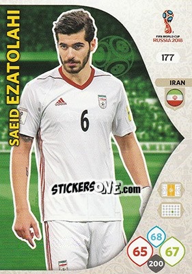 Sticker Saeid Ezatolahi - FIFA World Cup 2018 Russia. Adrenalyn XL - Panini