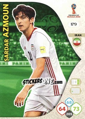 Cromo Sardar Azmoun - FIFA World Cup 2018 Russia. Adrenalyn XL - Panini