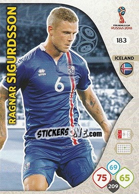 Sticker Ragnar Sigurdsson - FIFA World Cup 2018 Russia. Adrenalyn XL - Panini
