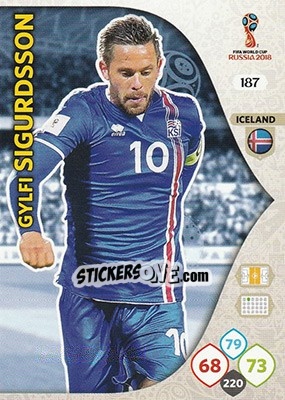 Sticker Gylfi Sigurdsson - FIFA World Cup 2018 Russia. Adrenalyn XL - Panini